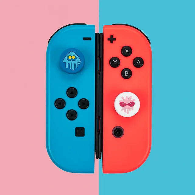 Splatoon Joycon Caps Nintendo Switch & Oled Joycon,High Quality Thumb Grip,Thumb Grip Caps For Switch Oled Switch Lite Joycon 2