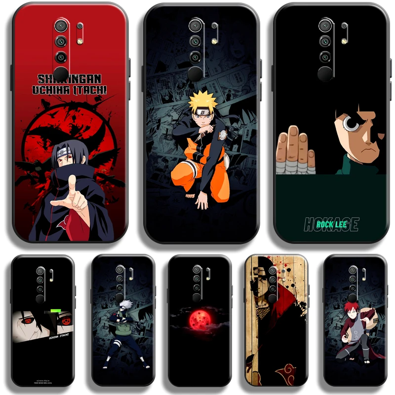 

Anime Naruto Uchiha Sasuke For Xiaomi Redmi 9 Phone Case For Redmi 9 Carcasa Funda Back Liquid Silicon Silicone Cover