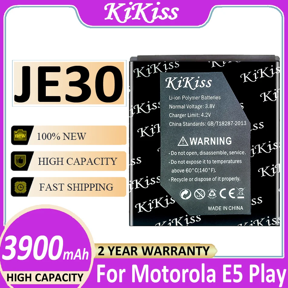 

Original KiKiss Battery JE30 3900mAh For Motorola MOTO E5 Play E5Play Bateria