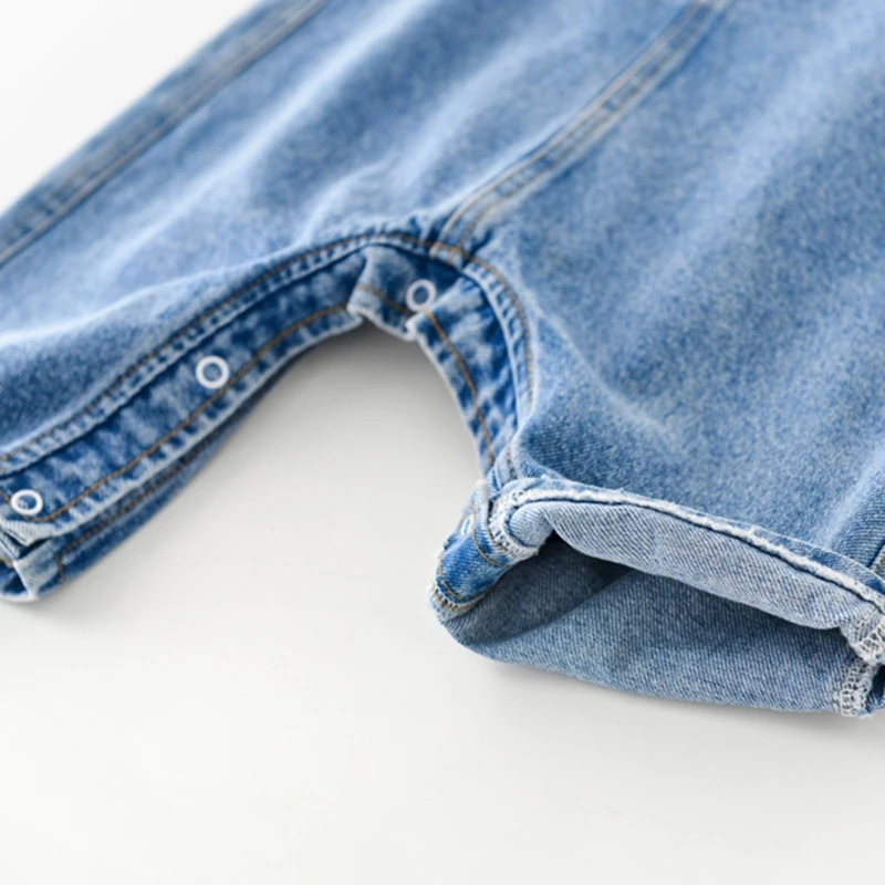 

H37A Denim Suspenders For Toddler Babies Dungaree Babies Denim Pant Toddler Jeans Bib Trousers Toddler Denim Overalls