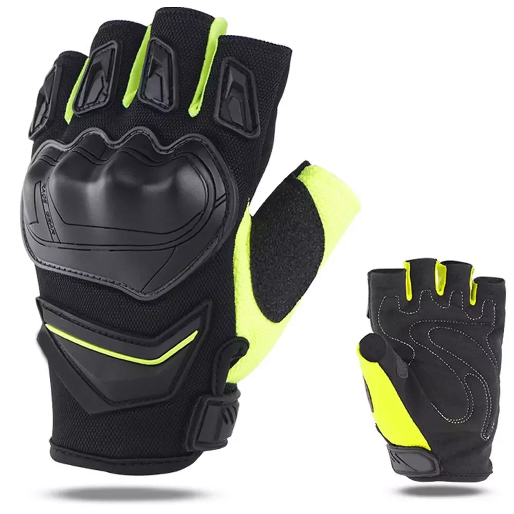 

Motorcycle Gloves Breathable Unisex Half Finger Hiking Cycling Glove Outdoor Sport Anti-slip Glove Motorbike Protective Gloves