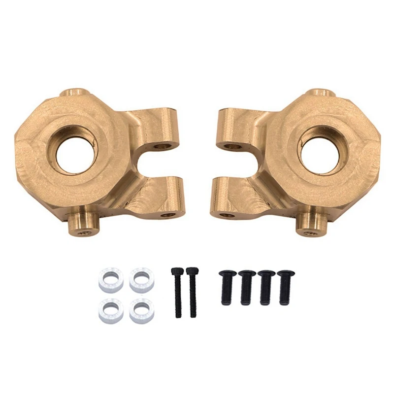 

2Pcs Brass Steering Block Steering Knuckle 9737 Accessories For Traxxas TRX4M TRX-4M 1/18 RC Crawler Car Upgrades Parts