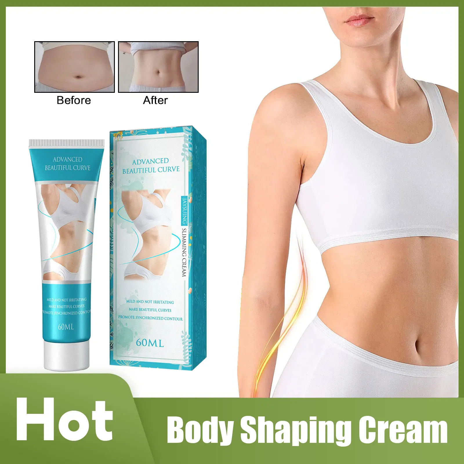 

Body Slimming Cream Fat Burner Loss Weight Tightening Thighs Arms Legs Firming Tummy Muscles Sweat Massage Belly Shaping Cream