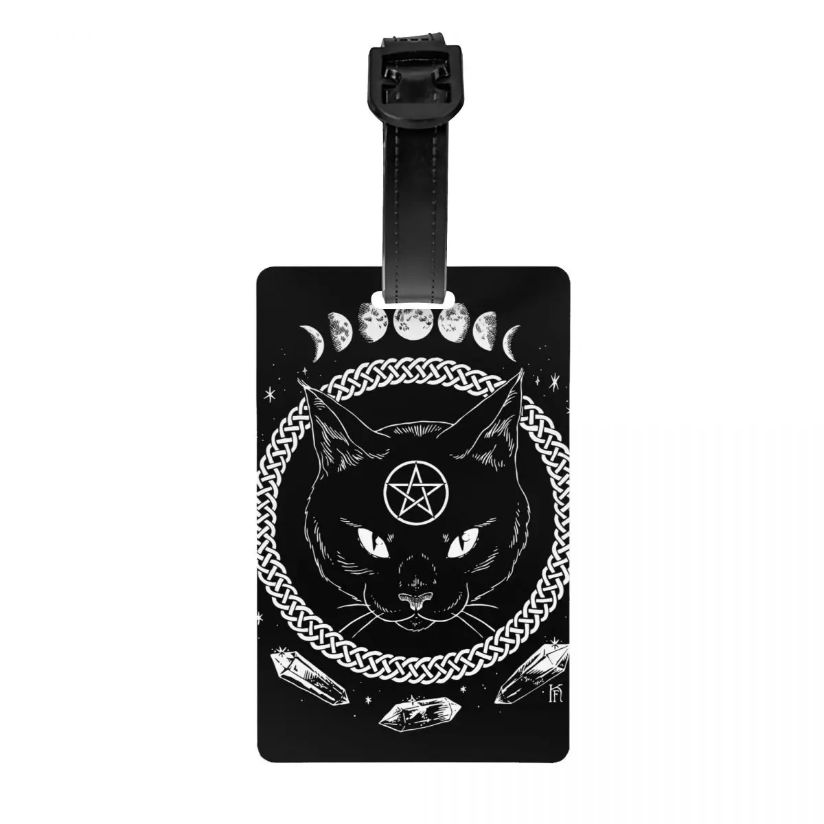 

Кошки Ковен загадочная искусственная кожа силикагелевые аксессуары для путешествий симпатичный держатель для багажа бирки на борт чехол б...