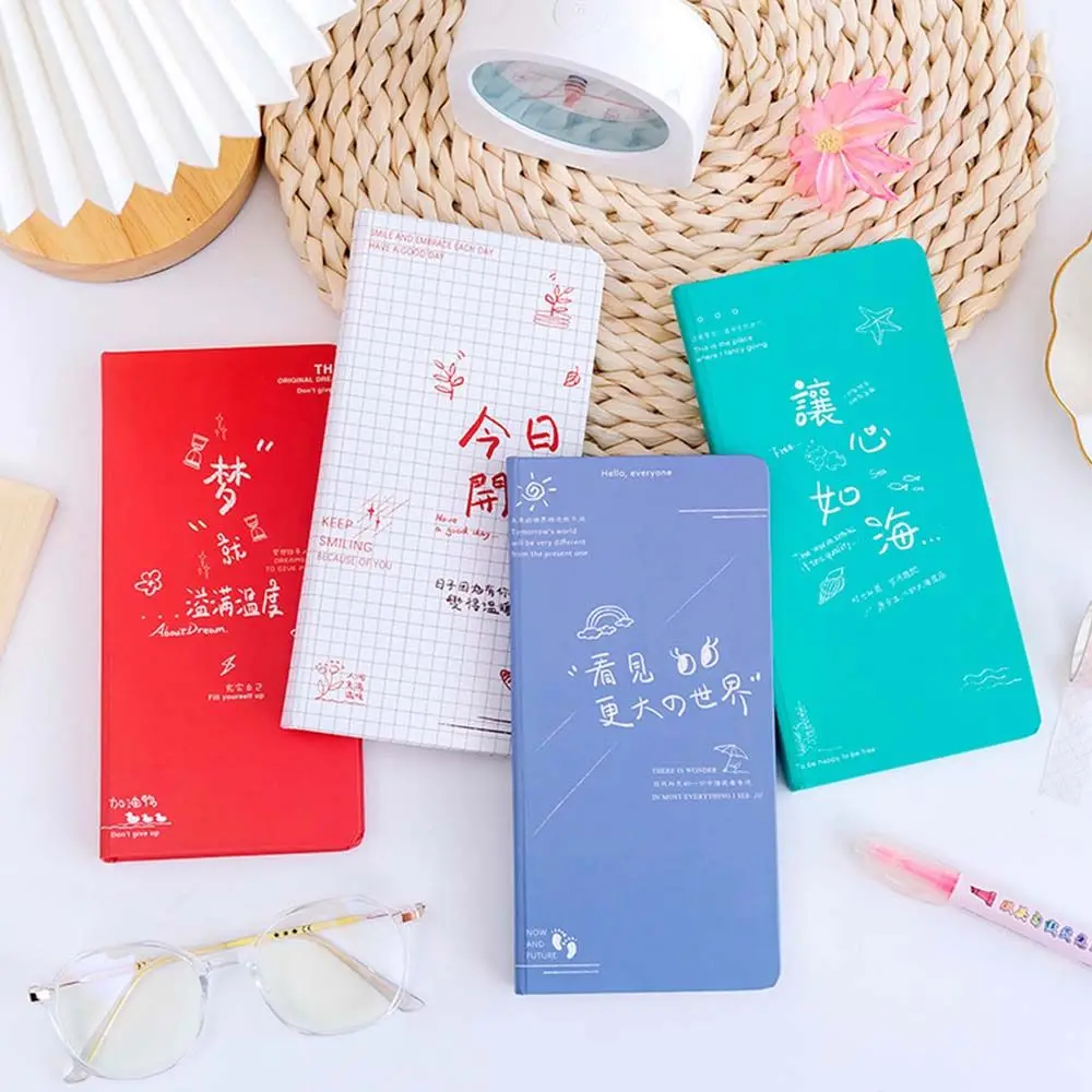 

Kawaii Schedule Organizer Agenda Planner Stationery Students Diary Note book Journal Booklet Pocket Daily Notebook Grid Notepad