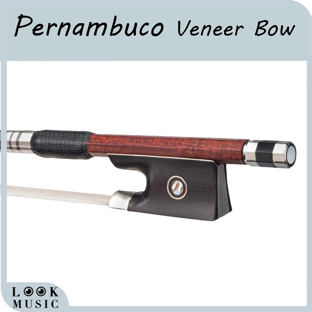 

Высококачественный 4/4 размера усовершенствованный бант Pernambuco, отличное исполнение, 4/4 углеродное волокно, бант для скрипки, черное дерево, л...