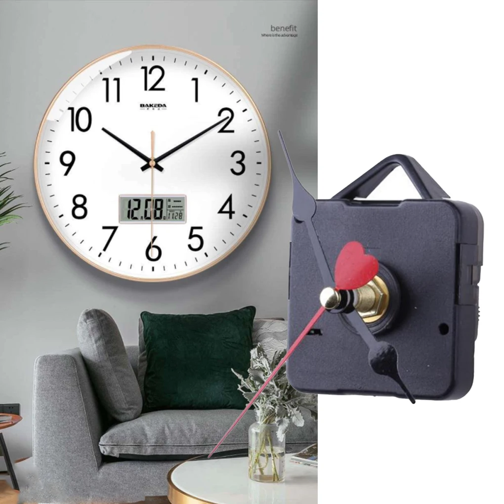 

Настенные часы с кварцевым механизмом, аналоговые настенные часы, Сменные аксессуары для ремонта и обслуживания двигателя