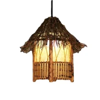 bamboo house chandelier creative bamboo restaurant hot pot hotel homestay study living room bamboo lantern