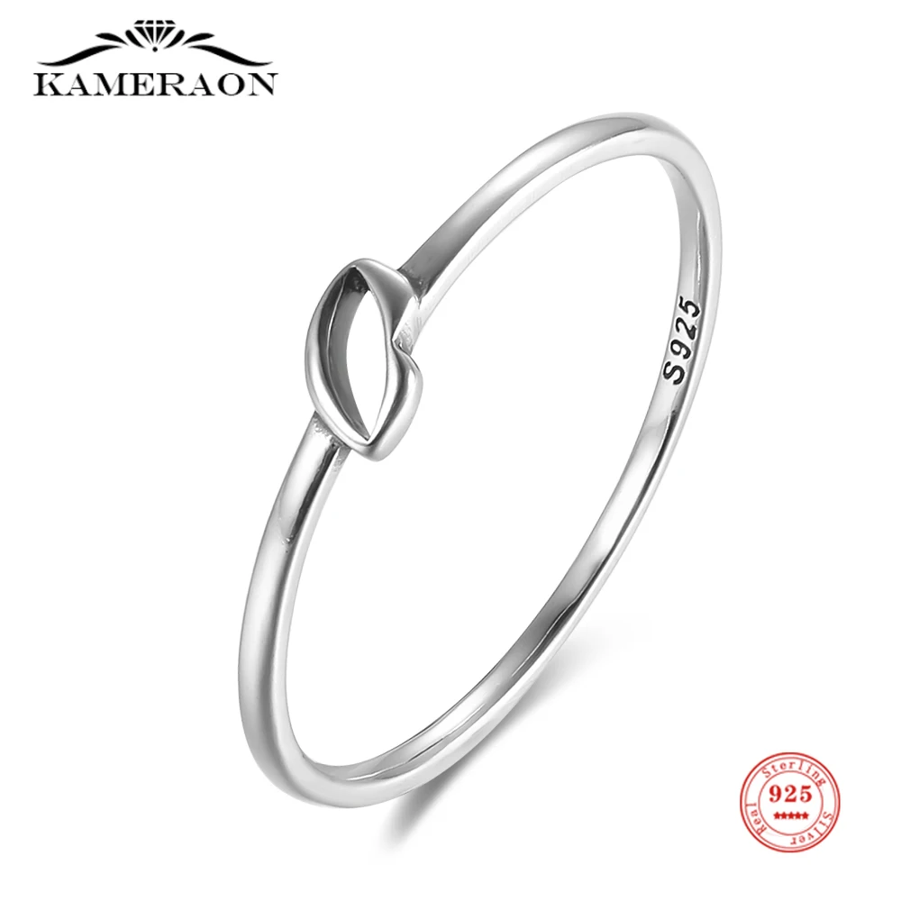 

Kameraon Sterling Silver 925 Simple Minimalist Lovely Kiss Finger Rings for Women Wedding Engagement Statement Jewelry