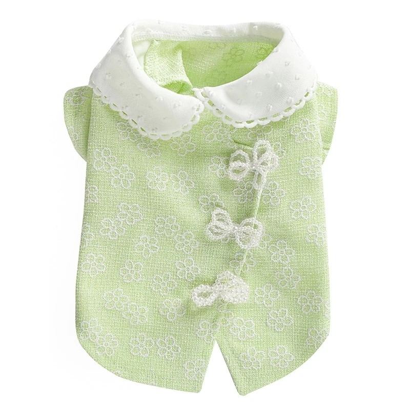 

Spring Dog Clothes Cute Pet T-shirt Doggie Cat Yorkshire Pomeranian Maltese Poodle Frise Schnauzer Dresses Puppy Dog Vest Coat
