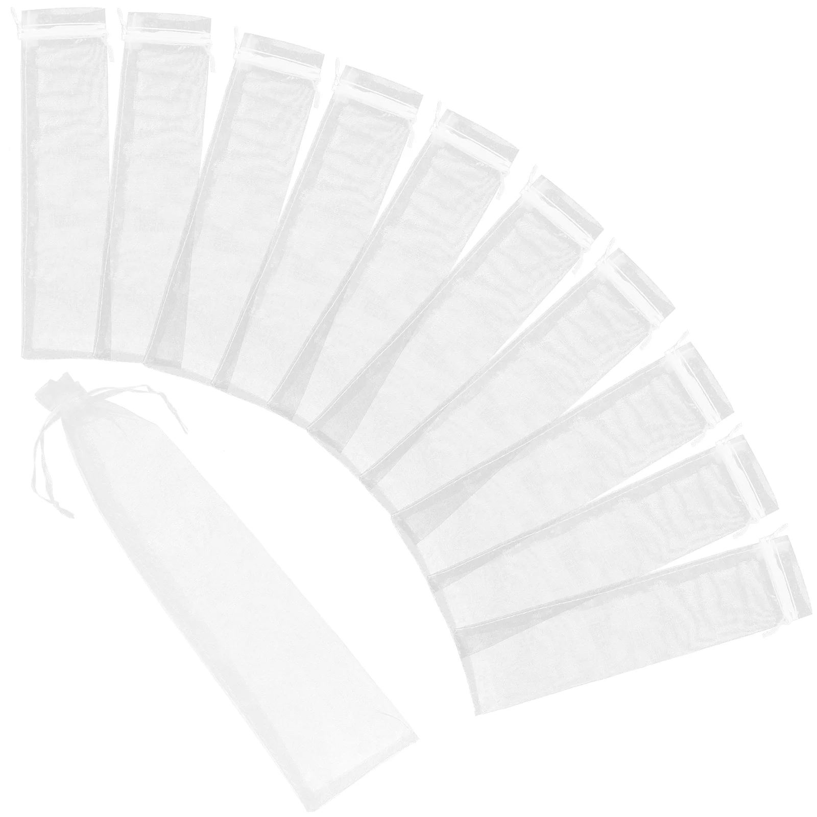 

20 Pcs Drawstring Gift Bags Mesh Bags Drawstring Party Bags Drawstring Goodie Bags Drawstring Folding Fan Pouch Pocket Fan Bag