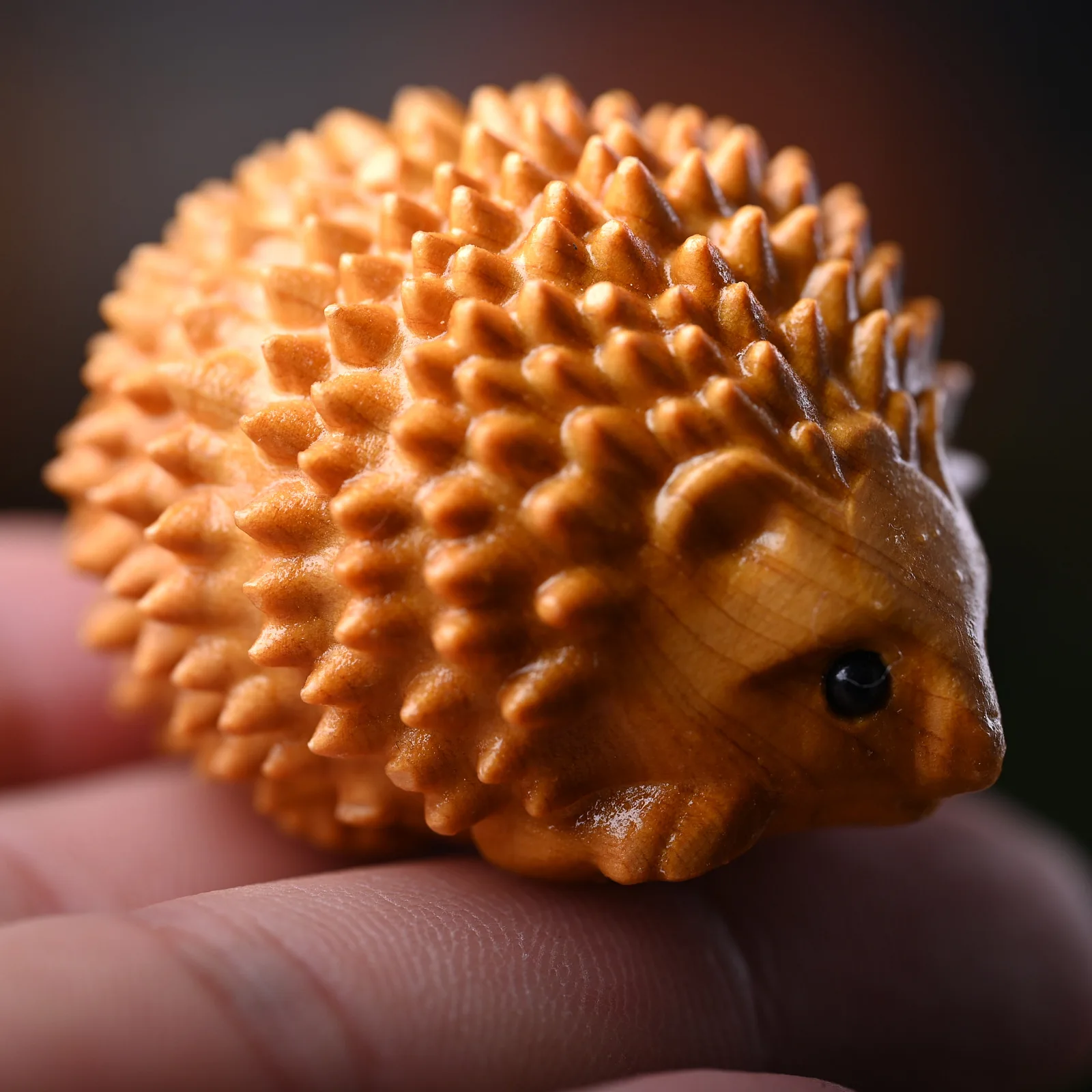 Статуэтка еж из дерева Cliff Cypress