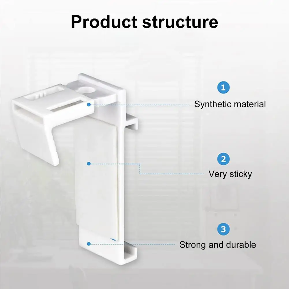 Плиссированная вешалка для штор без сверления набор держателей рулонных простая