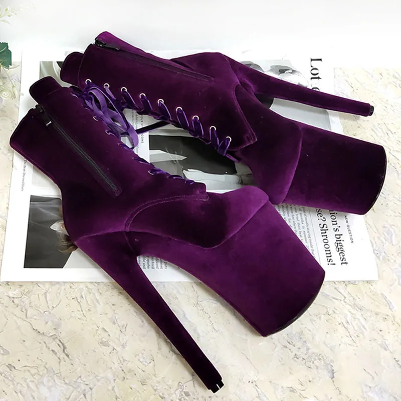 

Ботильоны на платформе со шнуровкой, 20 см