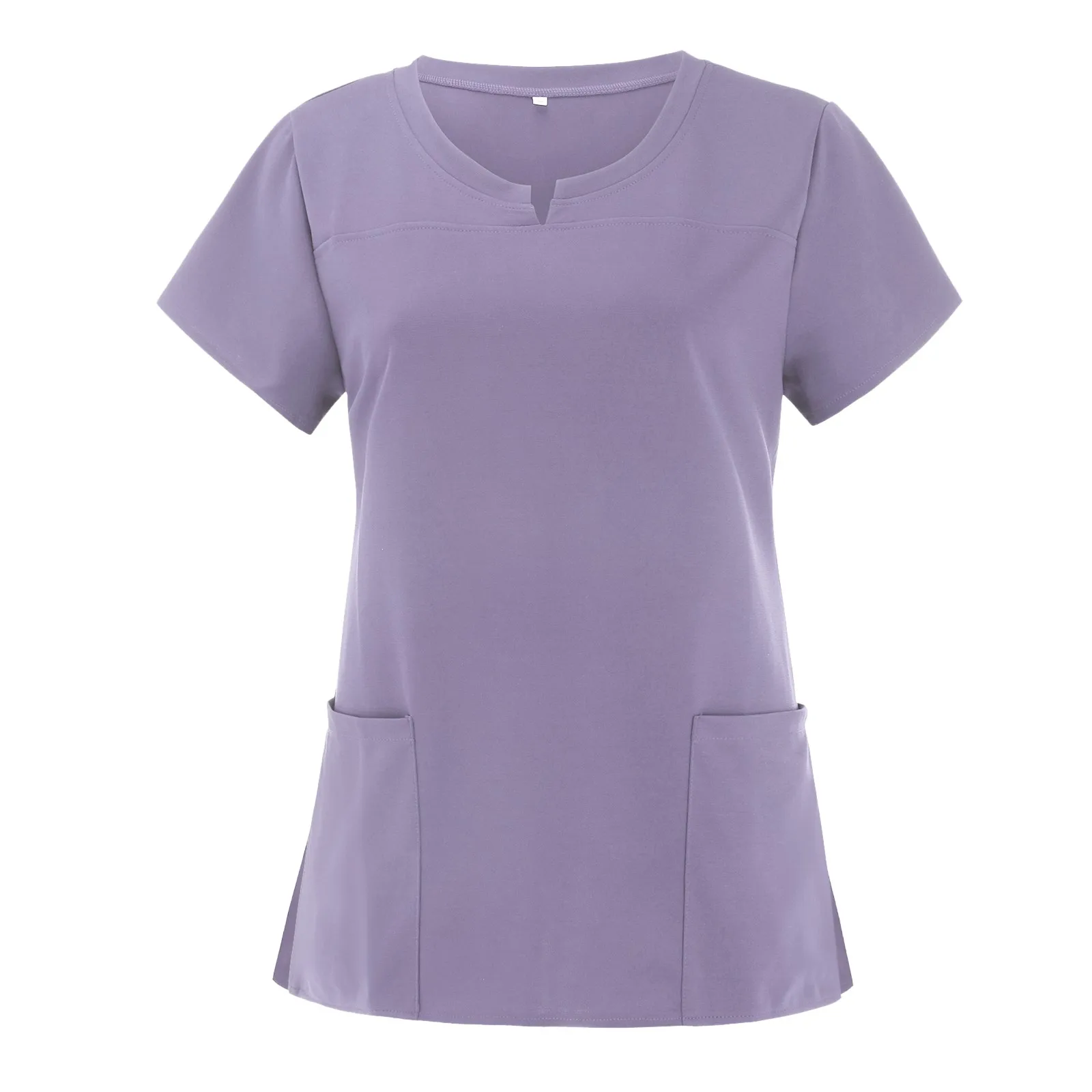 

Униформа медсестры 2022, женские топы с коротким рукавом и V-образным вырезом, летняя Рабочая Униформа с карманами, женская одежда для спа-сало...