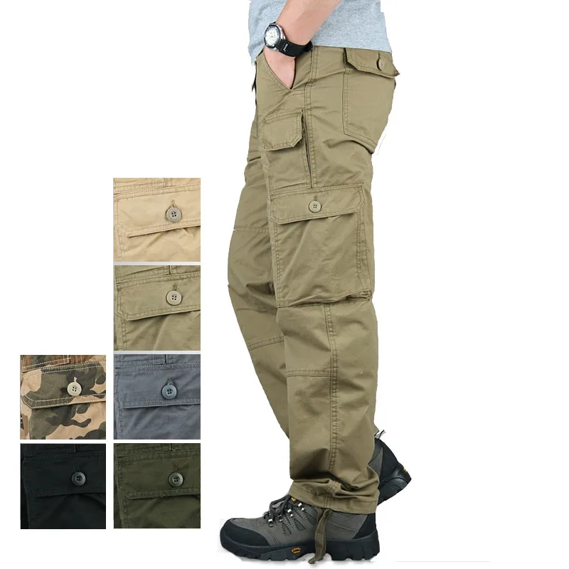 

Brand Spring Winter Tactical Pants Men Casual Camo Military Man Trousers Long Cotton Khaki Cargo Pants Men Pantalones Hombres
