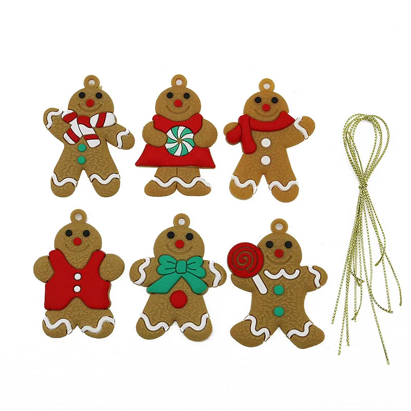 

Подвески пряничные человечки homearound 7 см (6 шт.)