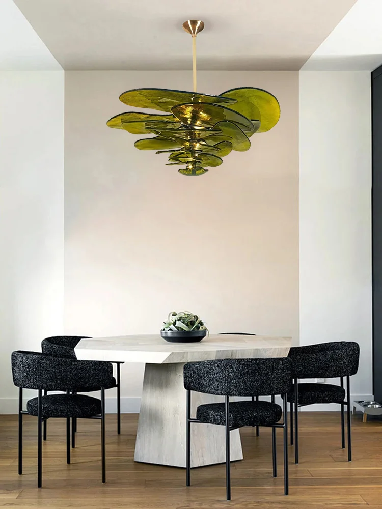 Дерево Небеса зеленое стекло ручной работы G9 светодиодные люстры 2024 подвесные