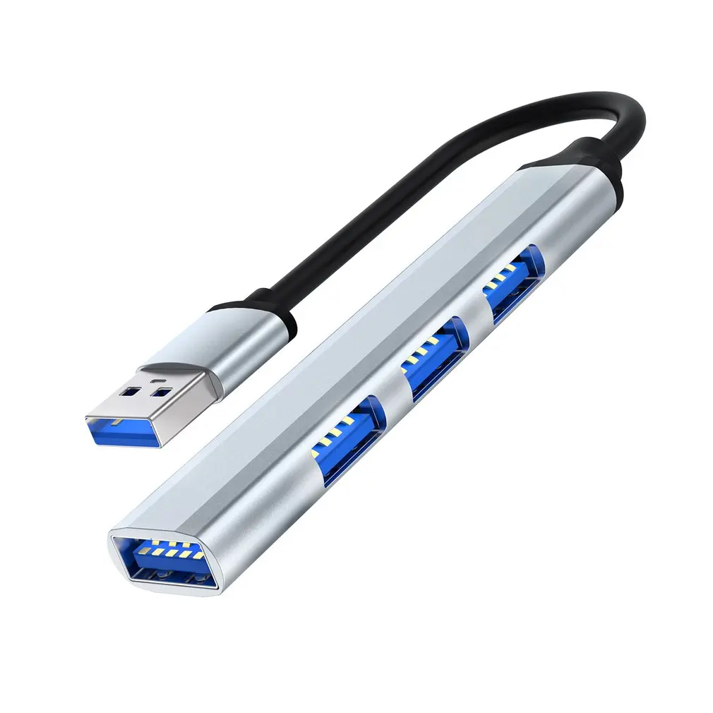 

USB 4 In 1 Docking Station USB3.0 To USB Suitable For Computer Notebook Aluminum Alloy Hub TypeC Docking Station