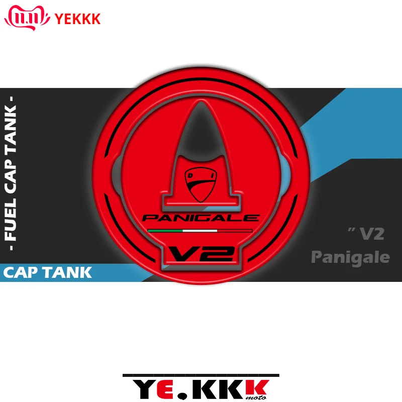 

Fuel Cap Tank Resin 3D Sticker Decal For Ducati PANIGALE V4 V4R V4S V4SP V2 Motorcycle Fuel Tank Cap 3D Decal Sticker