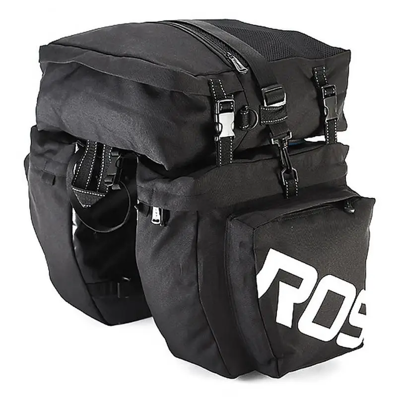 

Pullable Fabric Piggy Bag Large-capacity Waterproof Bicycle Bag Strong Support Rear Seat Bags Road Riding Cycling Equipment 37l