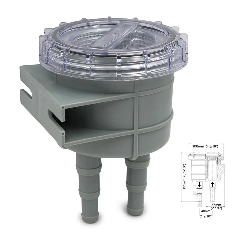 

3x 1Pc Boat Intake Water Strainer/Filter for Hose Size 1//1.5''