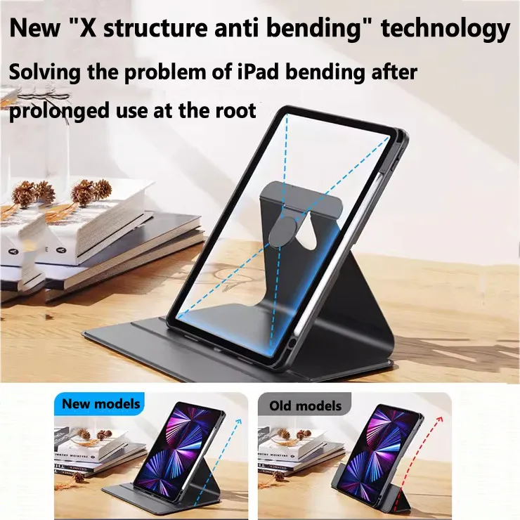 Акриловая основа для iPad Pro 11 2024 5th Air11 Air 6 Pro13 13 5 4 3 2 1 10th 10 9 9th 7 Mini Pro12.9 со слотом ручки