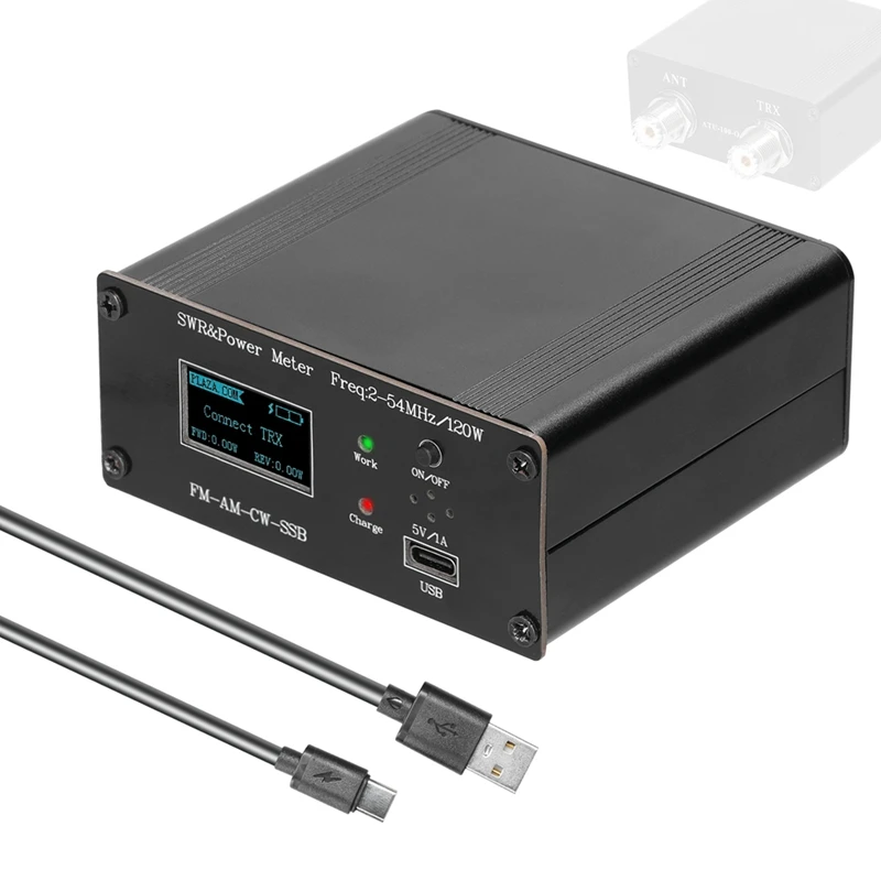 

120W OLED Digital Display Power Standing-Wave Meter HF Short Waves Power Meter Standing Waves Meter SWR Meter