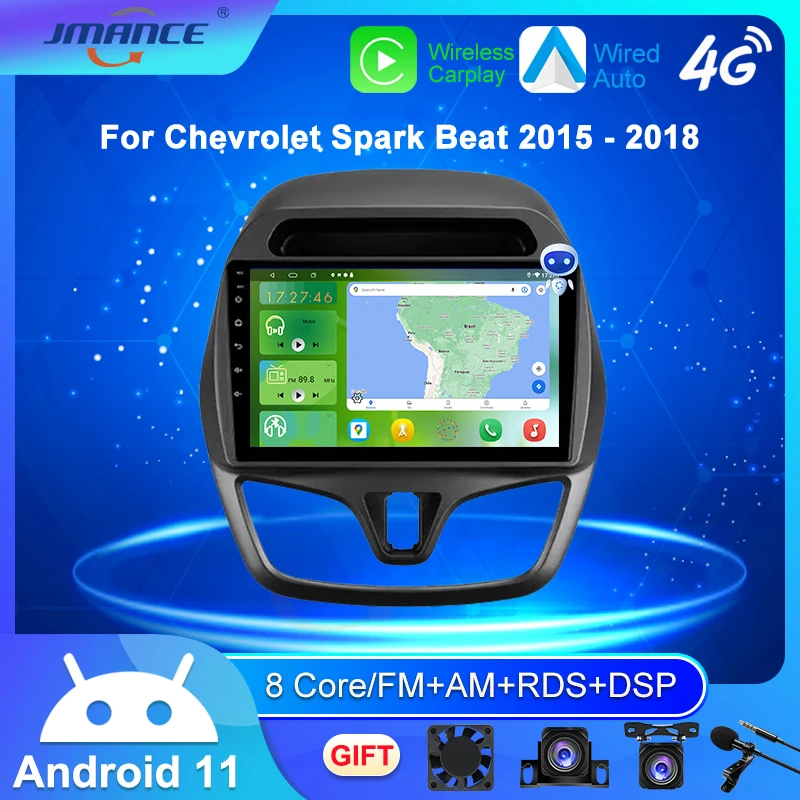 

Автомагнитола 2 din для Chevrolet Spark M300 2009-2016, 2 камеры