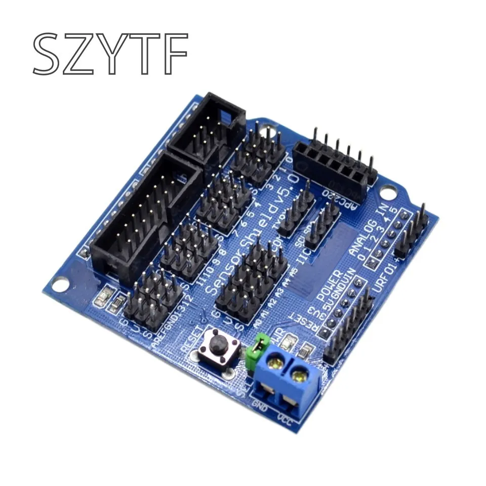 Щит датчика V5.0 плата расширения UNO MEGA R3 V5 Для Arduino электронные строительные блоки