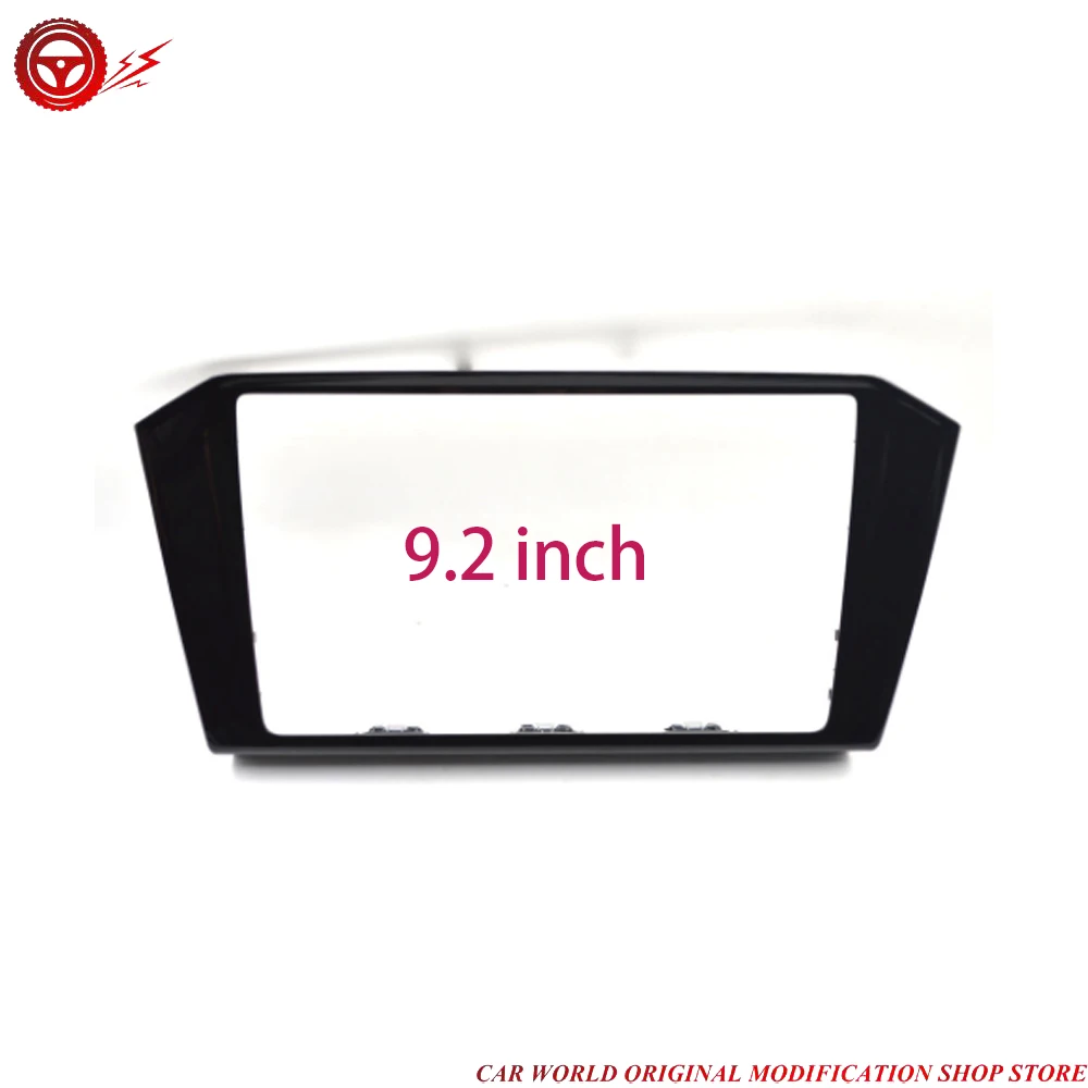 Фото Рамка для автомагнитолы 3GD 858 069 для Passat B8 MIB3, 8-дюймовая и 9.2-дюймовая панели CD, OEM, черный глянцевый корпус, 3GD858 069B/C №3