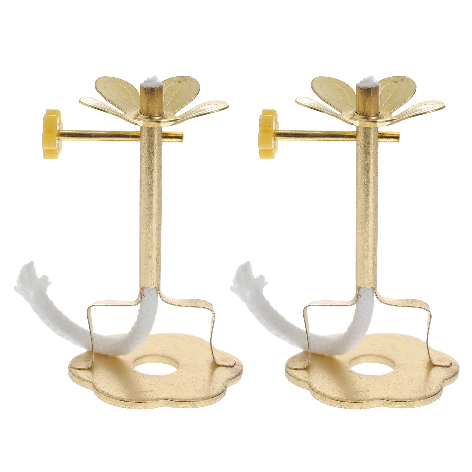 

2 Pcs Lamp Holder Supplies Home Wick Stand Hall Supply Telescopic Base Ornament