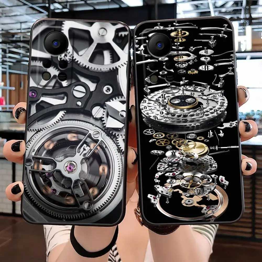 

Case for Infinix Note Hot 8 9 10 10i 10S 11 11S 8i S5 SMART 4 POVA2 SPARK 5 6 GO 7 8 Pro PLAY Case Watch Movement Pocket Watch