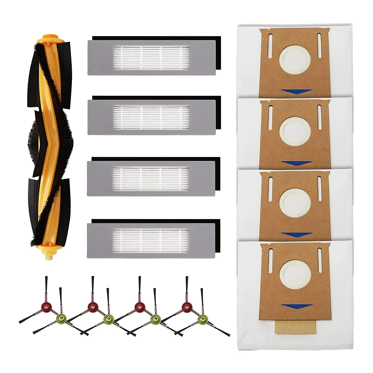 

Replacement Parts for Ecovacs Deebot OZMO T8, T8 AIVI Robot Vacuum Cleaner Accessories Roller Brush Dust Bag Filters Kit