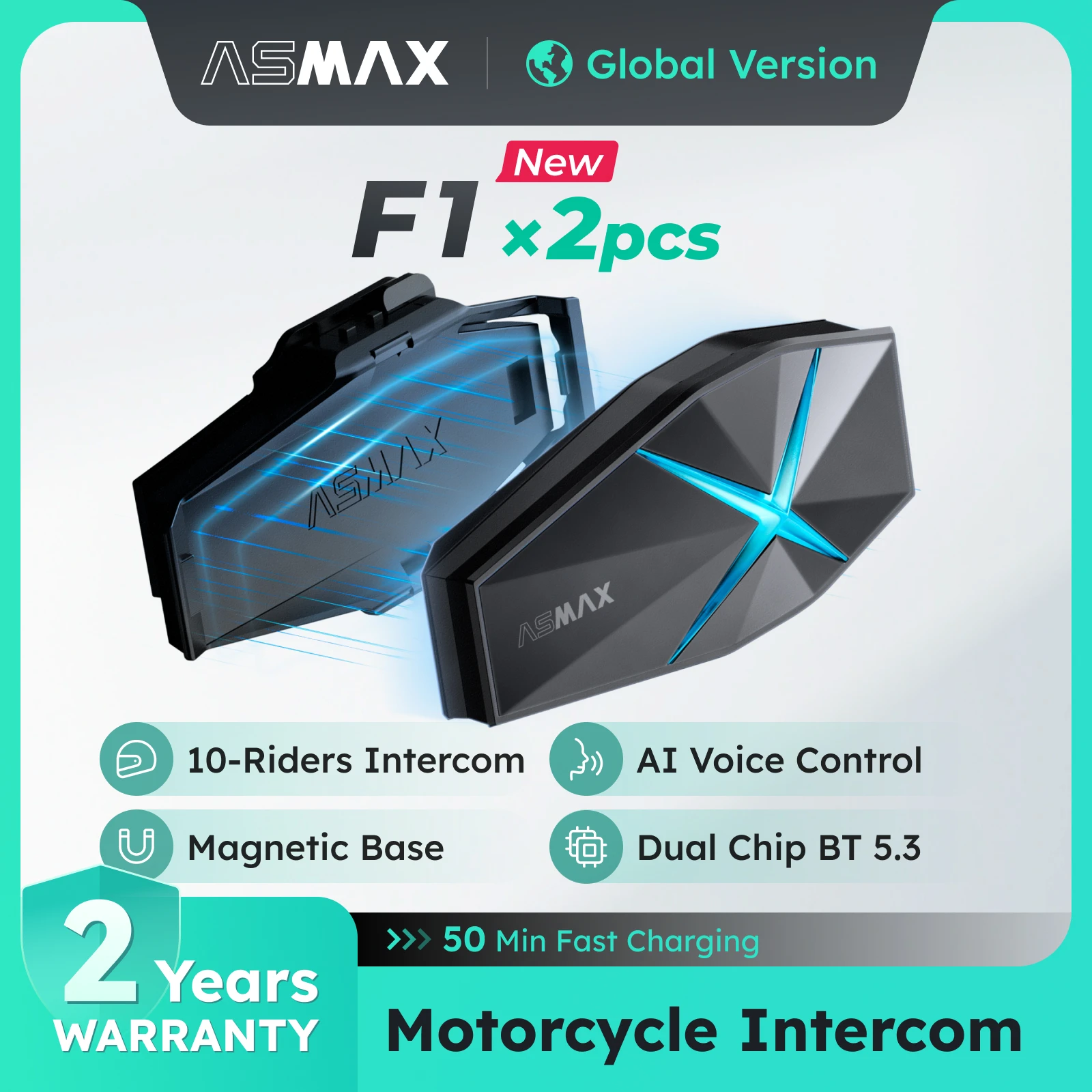 ASMAX F1 мотогарнитура для шлема,гарнитура для мотошлема Mesh ...