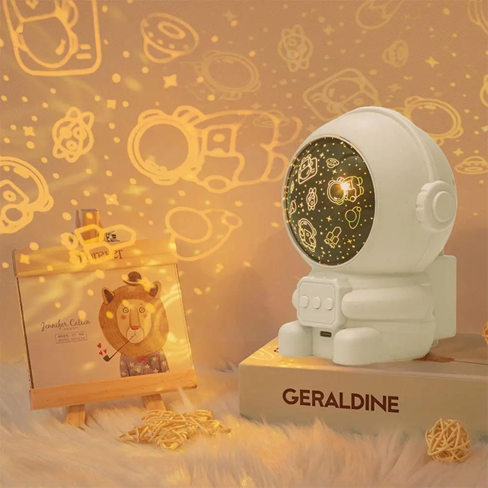 

Astronaut Starry Projector 360° Adjustable Projector Light Usb Spaceman Night Light For Kids ​gift For Bedroom Game K6q3