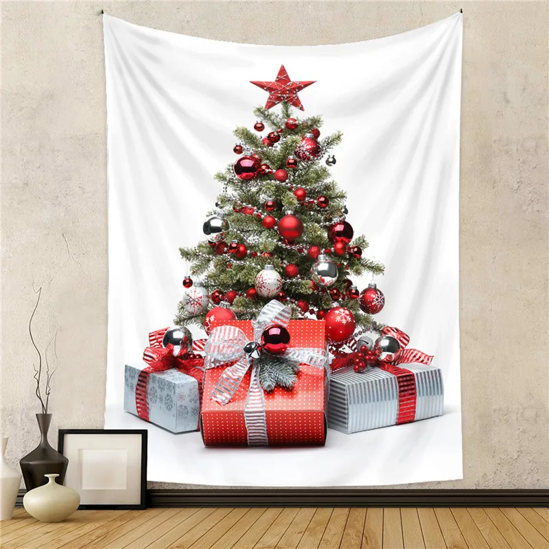 

New Year's Christmas Tree Tapestry Decorations Wall Hanging Tapestries Christmas Rugs Home Decoration Beach Mat Tapestries