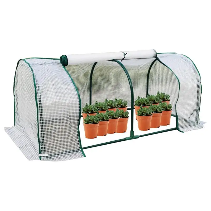 

Green Houses For Outside Plant Cover For Winter Walk-in Greenhouse Tunnel Garden Accessory Tent For Backyard Home Gardening For