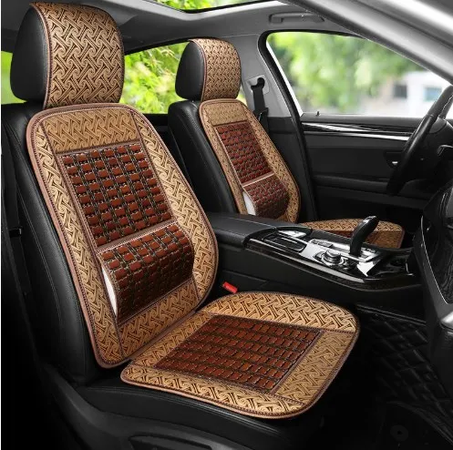 

The newbamboosheetcar seat cover is coolcomfortable, insolatedand not hot general carseat coverprotects the interior accessories