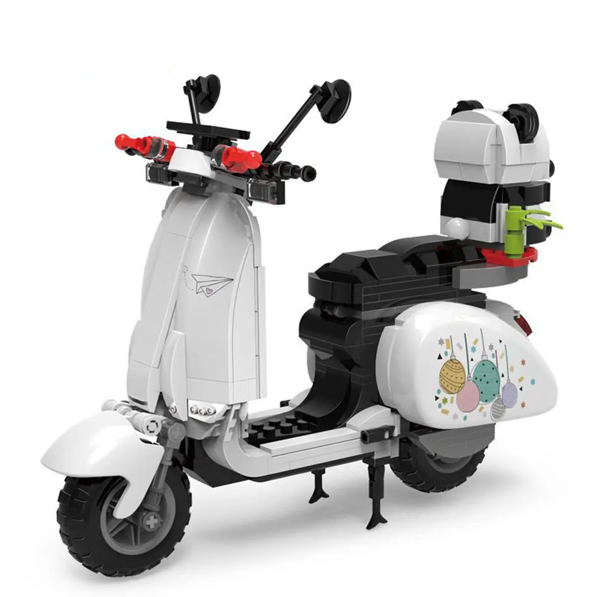 

Милый креативный мини-конструктор 3D Vespa, набор «сделай сам», белый автомобиль, мотоцикл, строительные блоки, строительные блоки, подарок для девочек и взрослых, без коробки