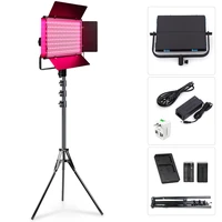 50w rgb led video light 360 full color dimmable photography fill lamp 3200k5600k cri 95 led panel with 9 scenes app control