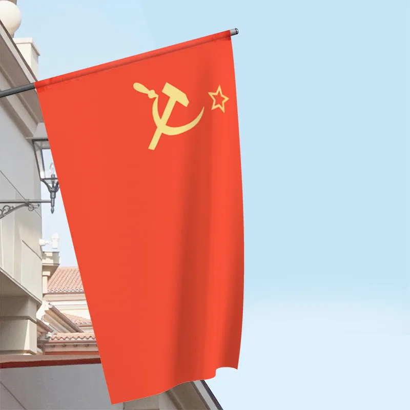 

Soviet Flag Hand-waving Flag Polyester Material Outdoor Decor 14*21cm*10