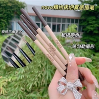 double ended eyebrow pencil with brush waterproof long lasting 4 colors not smudged rotating triangle eye brow tattoo pen makeup