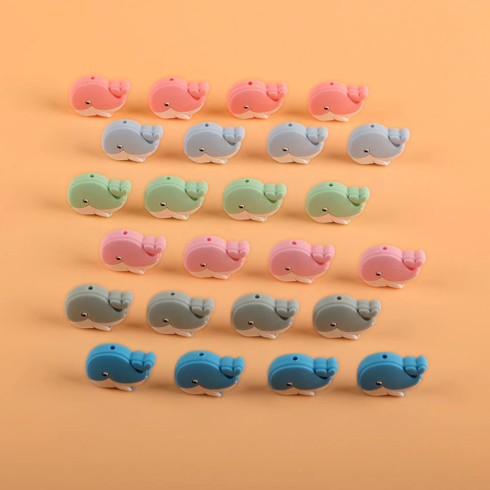 Фото 8 шт., силиконовые бусины с изображением маленького дельфина для изготовления ювелирных изделий, браслет «сделай сам», ожерелье, серьги, украшения, аксессуары ручной работы №3