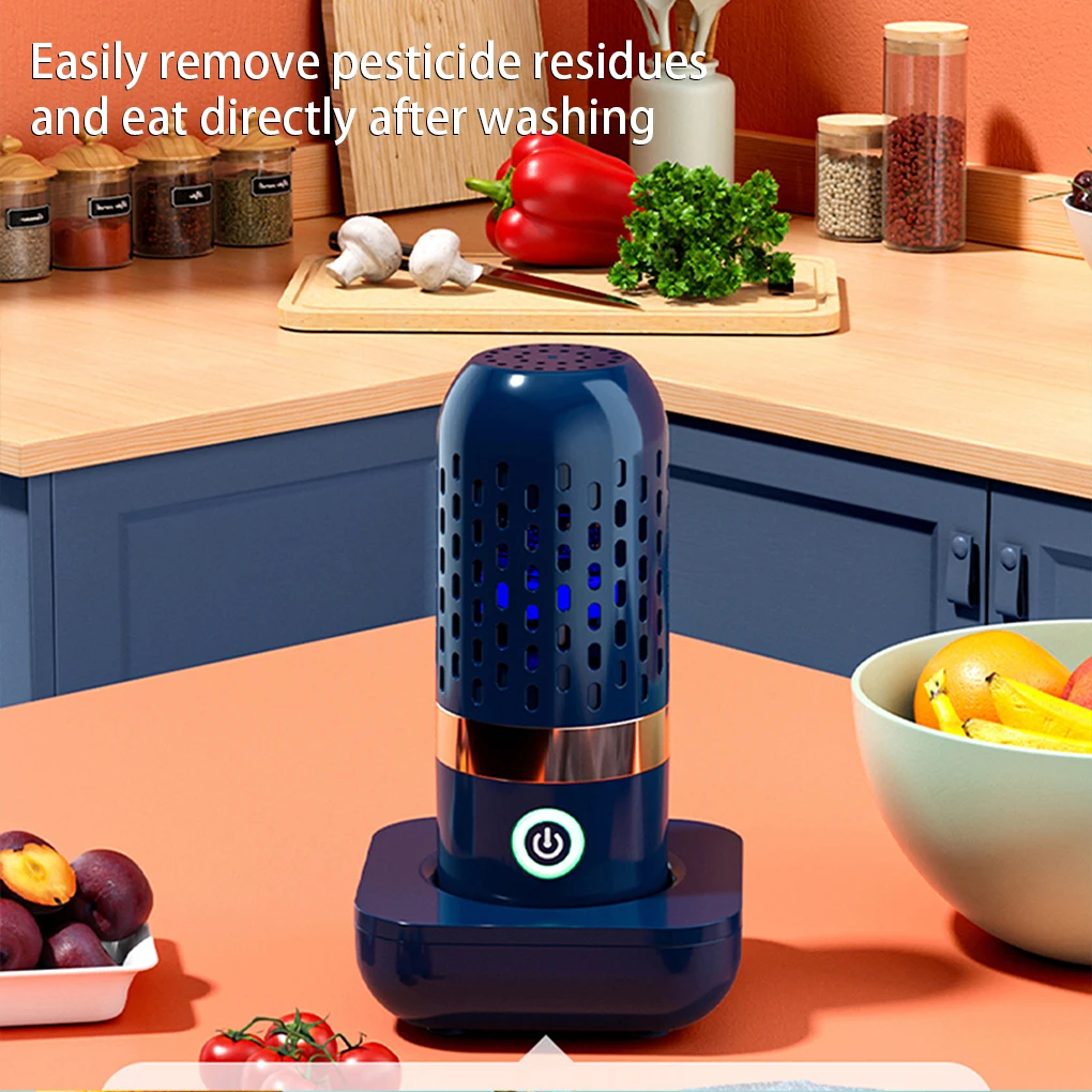 

Portable Fruit Vegetable Purifier Wireless Vegetable Washing Machine Rechargeable Food Automatic Washer Kitchen Home Appliances