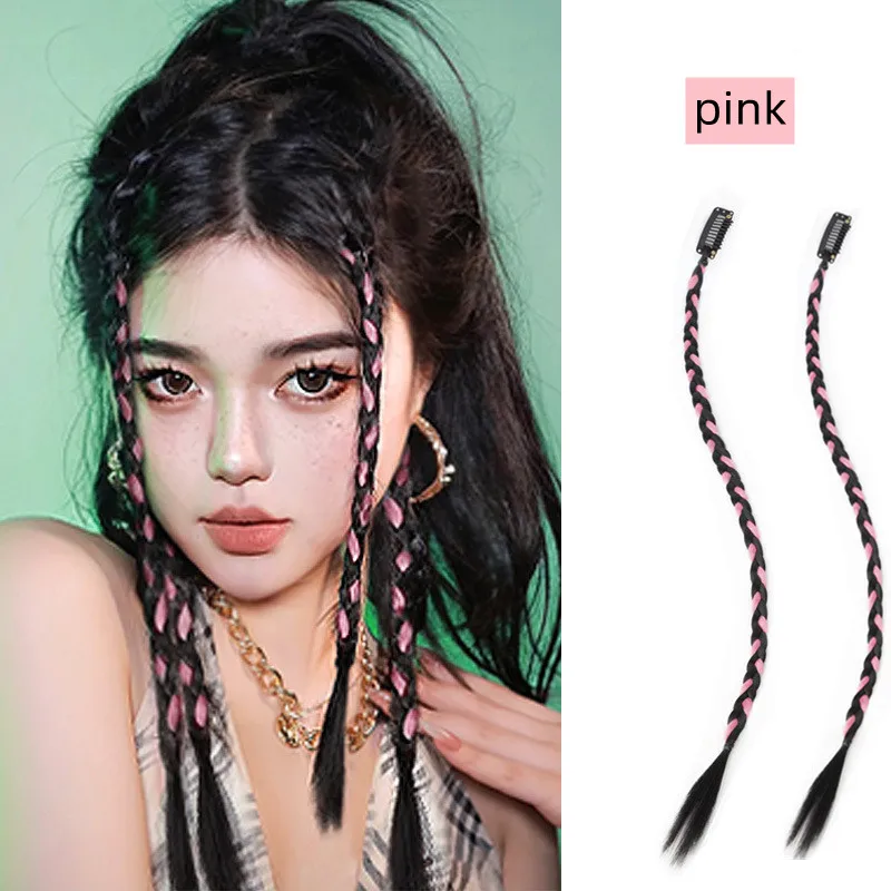

Синтетические боксерские косички конский хвост для женщин эластичная плетеная косичка канатная Резиновая лента аксессуары для волос терм...