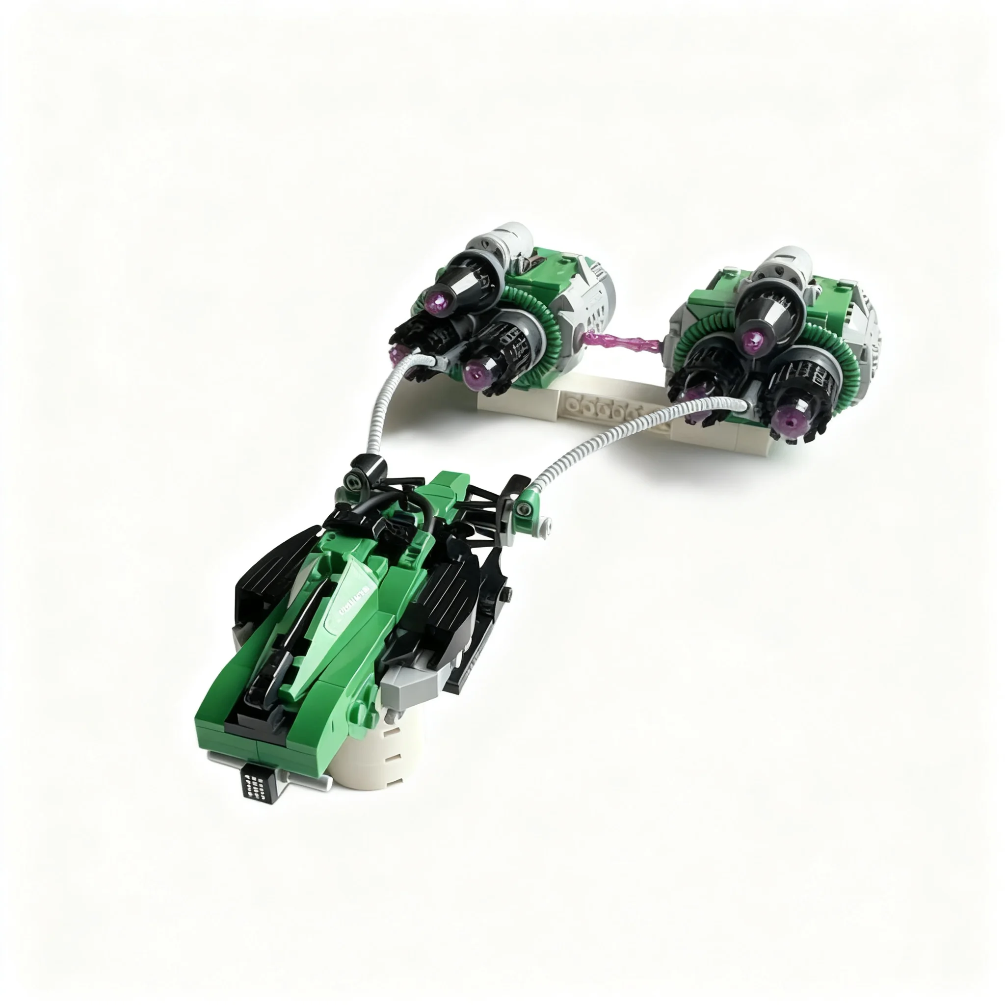 Фото Набор строительных блоков MOC Formula Podracer Team Green (1080 деталей) — развивающая игрушка для детей, идеальный подарок на День рождения или Рождество №2