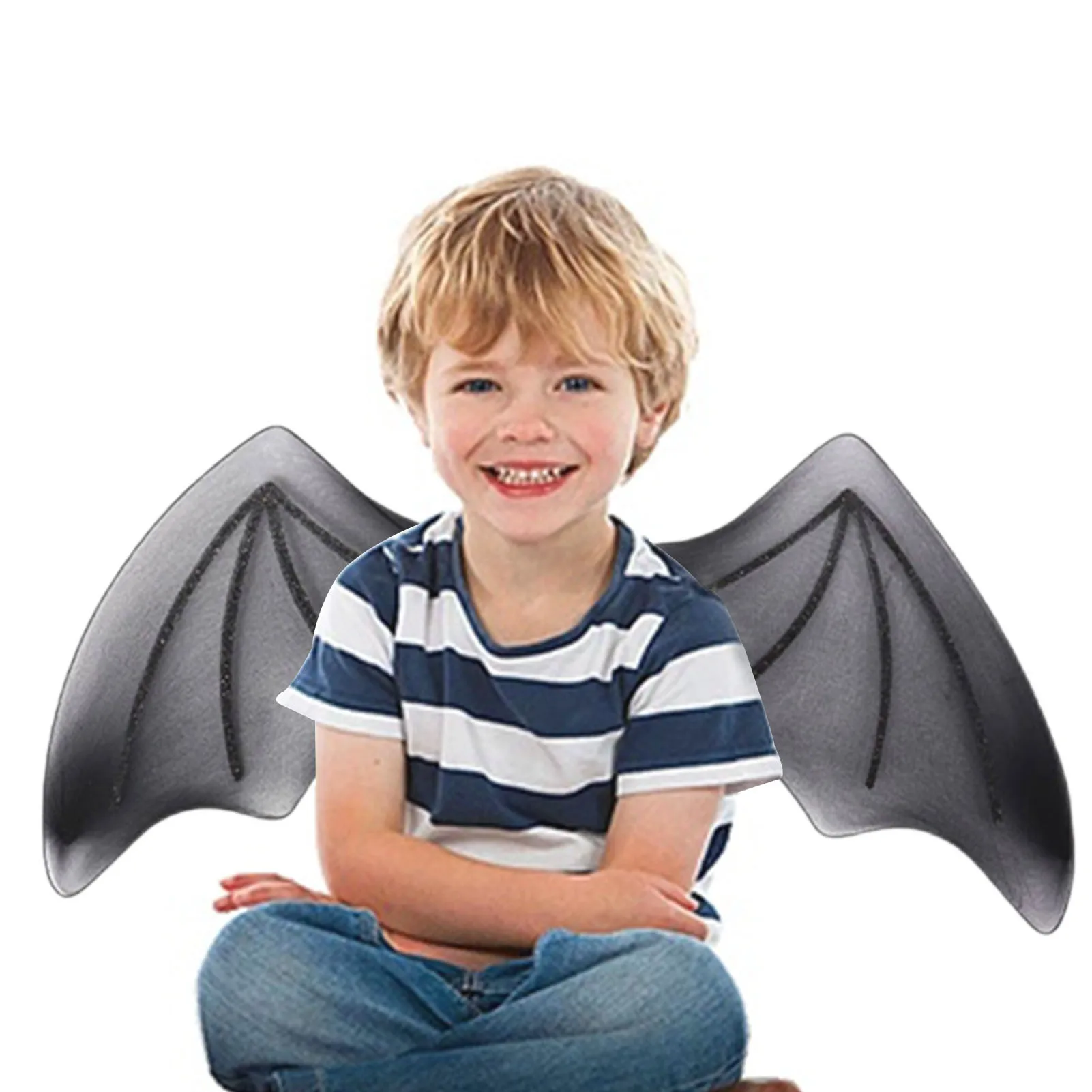 

Bat Wings Costume Devil Wings With Elastic Straps Fixed Firmly Black Angel Wings Easy To Wear Creative Fairy Wings Accessory