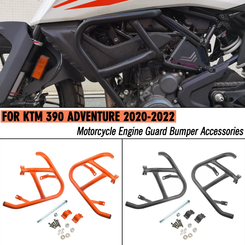 

MKLIGHTECH For KTM 390 ADV Adventure 2020 2021 2022 Motorcycle Bumper Engine Guard Crash Bar Body Frame Protector Accessories