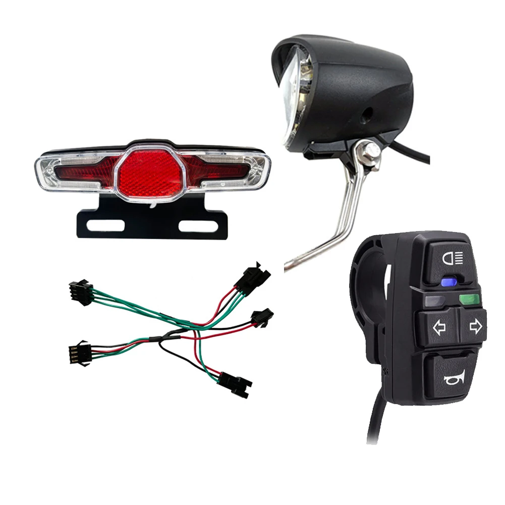 

Headlight Kits Ebike Headlight Kits For E-bike Retrofit 36/48V 4 Pins 70G IPX4 PC+ABS 108G 12V-80 High Quality